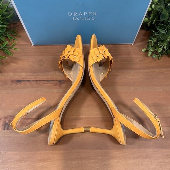 Draper James Alice Floral Heeled Sandals Size 7.5 - Picture 9 of 11